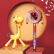 Toy rattle rattle traditional Chinese style baby newborn rattle old-fashioned baby chewing hand shake