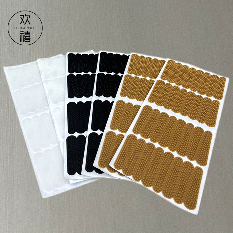Clothing Store Hangers with Transparent Non-Slip Covers, Children's Clothing Hanger Connectors, Solid Wood Hanger Anti-Slip Strips, Special Leather Strips