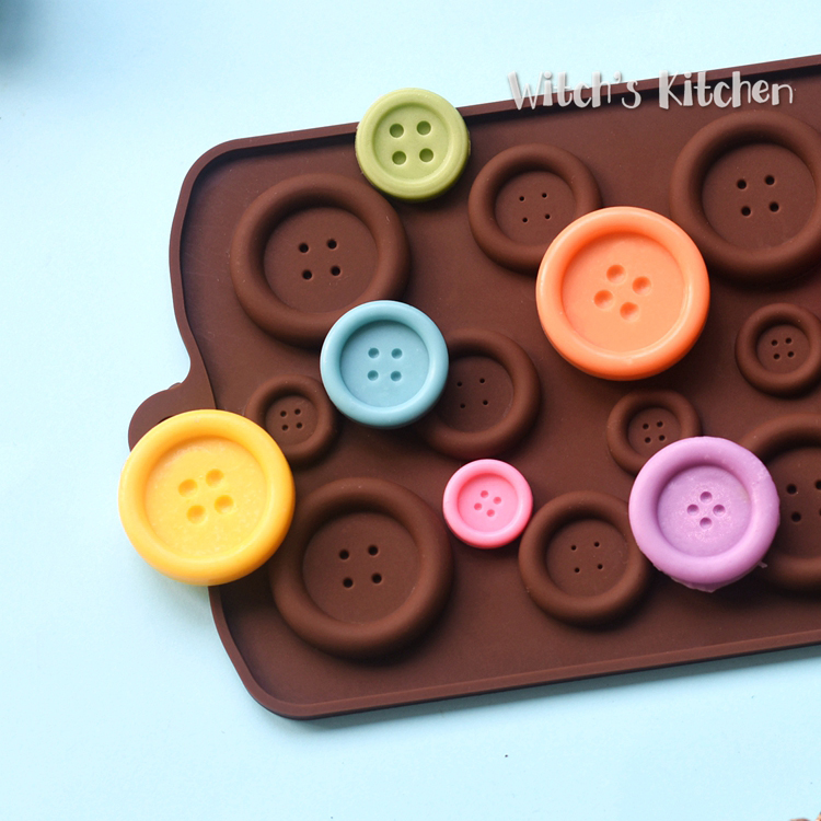 Khuôn đúc nút khuôn silicone khuôn sô cô la thủ công khuôn khô Pace fondant khuôn DIY băng lưới khuôn khuôn silicon