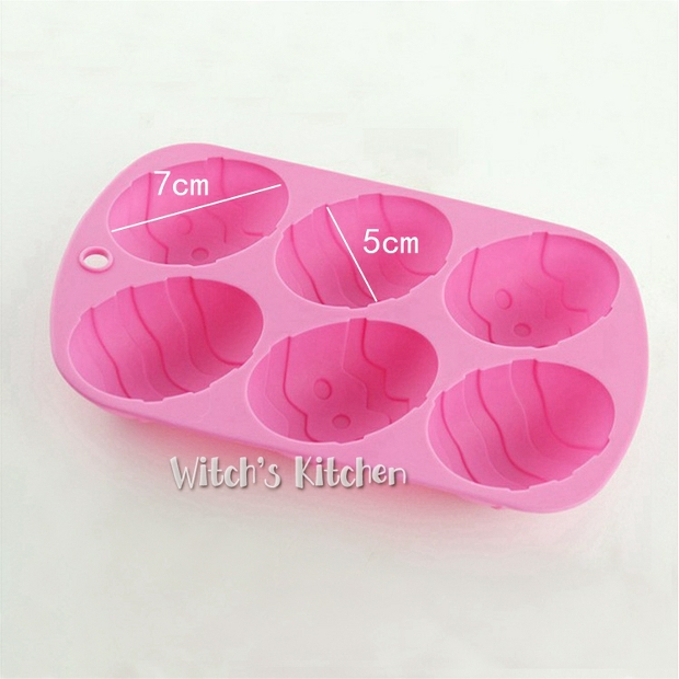 1: 1 Phục sinh 6 ngay cả bánh trứng silicone khuôn dụng cụ làm bánh handmade Tự làm ngày lễ trứng sô cô la khuôn làm kẹo dẻo