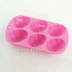 1: 1 Phục sinh 6 ngay cả bánh trứng silicone khuôn dụng cụ làm bánh handmade Tự làm ngày lễ trứng sô cô la Tự làm khuôn nướng