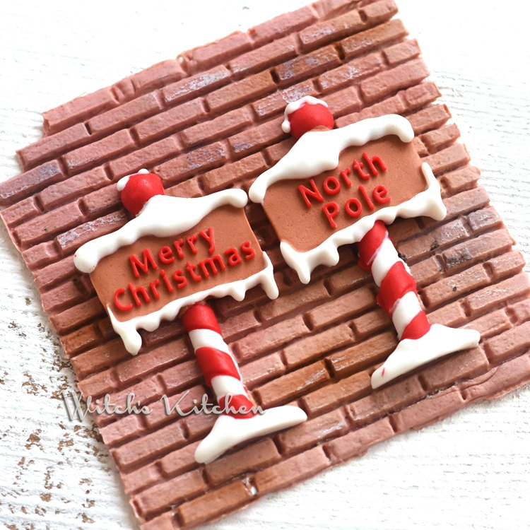 DIY silicone fondant sô cô la thủ công xà phòng đất sét hương khuôn Giáng sinh chi nhánh cửa hộp thư khuôn bánh silicon