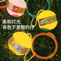 Force ball set foot ring jumping set foot throwing hoop childrens hula hoop upper foot flash bomb sports training jump ball balance toy