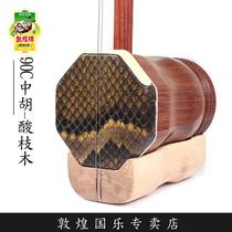 Dunhuang Zhonghu 90C Rosewood Zhonghu Hu front and back round