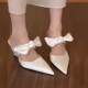 Step out of beauty with legs spread out | Fairy style high heel sandals