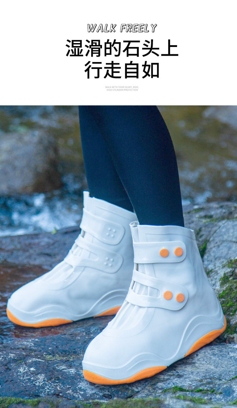 Дождь обувь детская охватывает 防雨鞋套加厚耐磨防水防滑雨靴男女成人下雨天外穿硅胶水鞋套水鞋