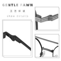 ZS52070 new metal myopia glasses frame for men and women without makeup literary and artistic plain glasses frame trendy TR90 with prescription mirrors