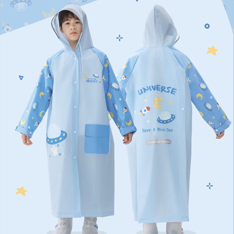Gardenia Encounter New Model Explore the World Eva Boys' Ultra-Light Long-Body Large School Bag Waterproof Backpack Hiking Raincoat Gardenia Encounter New Model Explore the World Eva Boys' Ultra-Light Long-Body Large School Bag Waterproof Backpack Hiking Raincoat