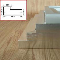 Minimalist wide-edge glass cabinet door custom bookcase flip-up door aluminum alloy frame wardrobe bathroom cabinet mirror frame new style