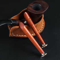 High-end new pipe pressure stick rosewood handmade solid wood portable pressure stick head pipe accessories tools portable