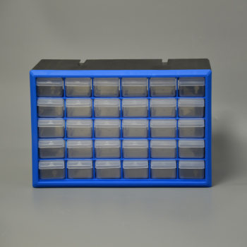 Blue combined desktop storage box simple removable plastic parts m box with drawer multi-grid classification storage