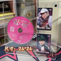 CD postcard record album storage box high-definition transparent acrylic disc CD display stand small card display stand