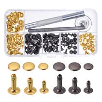Supply of 90 sets of two-color single-sided rivets 3-piece tool box clothing culottes rivets leather rivets