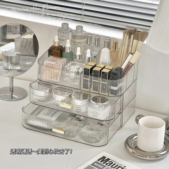 Bathroom toilet seat cosmetics m storage box transparent acrylic drawer skin care products lipstick partition storage