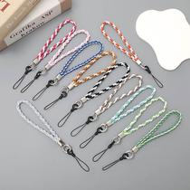 Yi Lians new braided mobile phone chain mobile phone case lanyard short gradient color wrist strap pendant pendant hand rope for women