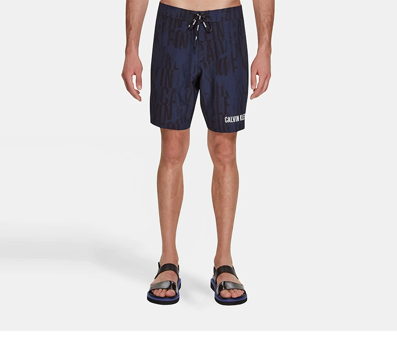 CK SWIMWEAR / Thời trang nam in Logo Quần ren biển KM00155