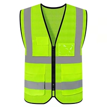 Reflective vest safety vest multi-pocket night riding traffic security protection driving vest fluorescent jacket