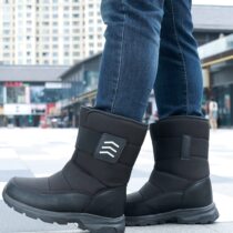 Northeastern Harbin Xuexiang mens high-top outdoor non-slip waterproof warm and wear-resistant Russian one-legged large cotton shoes