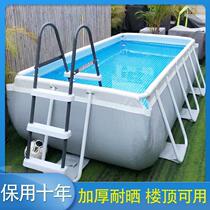 Large adult support swimming pool super family yard swimming pool outdoor mobile swimming pool rooftop childrens direct sales
