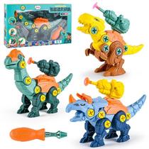 Childrens assembled dinosaur hands-on baby disassembly and assembly screw combination set educational removable assembly boy toy