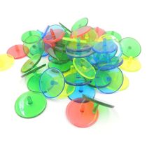 50PCS Golf Ball mark Position Markers Assorted Color Diamete