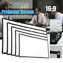 Projection folding screen portable HD mini projector movie cloth home office screen source factory