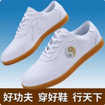Li-Ning co-branded shoes Tai Chi shoes practice shoes genuine leather soft tendon bottom womens Tai Chi martial arts sports shoes mens leather shoes