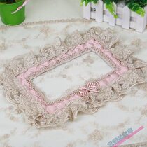 Dayima pastoral European style high-end lace embroidery satin quilted switch sticker switch cover socket sticker