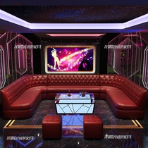 ktv sofa home theater club box deck luminous coffee table combination bar clearing bar corner UL type customization