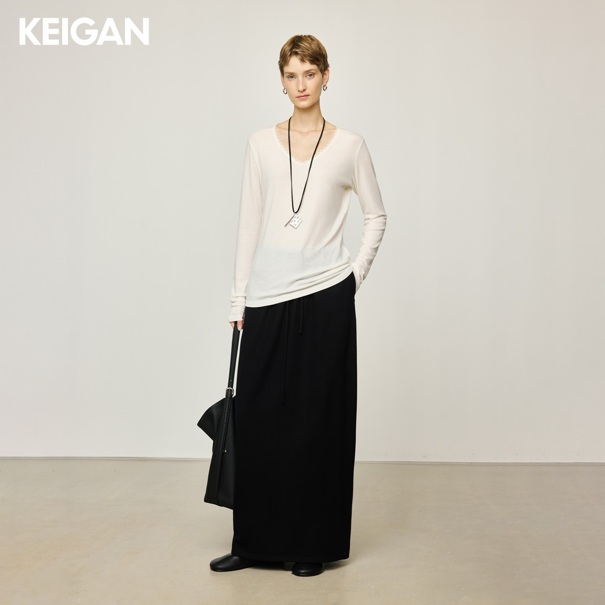 Keigan/Soft Wool Lyocell Super-Elastic Fashionable Lace Trim Collar ...