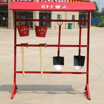 消防工具架 工地专用消防架 铁质工具架 消防桶锹专用消防配件架