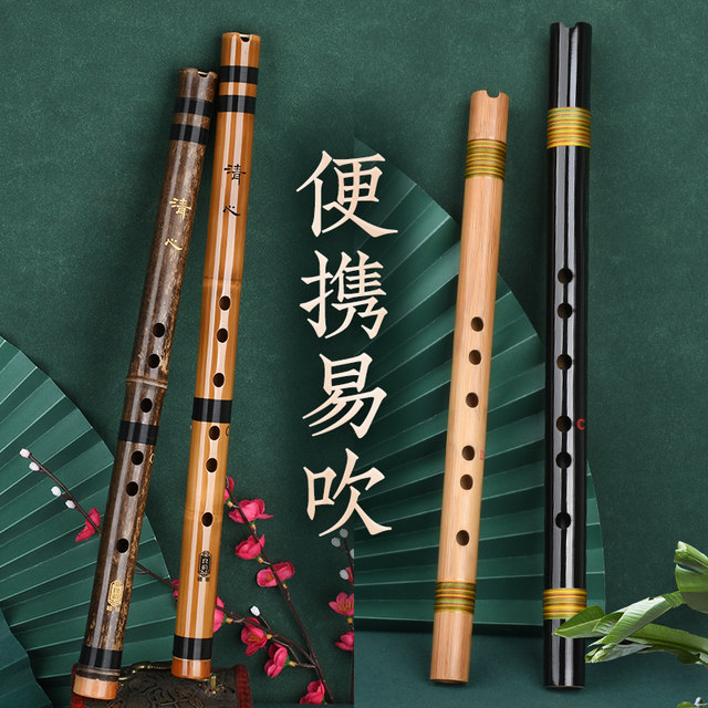 Beginner's Portable Bamboo Flute, High-Grade Short Flute, Mini Small Flute, Ancient Style, F Key, Beginner's Flute Instrument