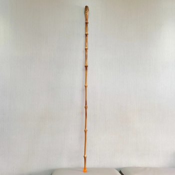 Bamboo Walking Stick for Hiking, Self-Defense, Anti-Slip, for Elderly Men and Women, Hiking Stick, Bamboo Cane, Trekking Pole