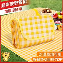Outdoor picnic mat folded into a package moisture-proof mat thickened outdoor camping waterproof portable spring outing picnic cloth grass