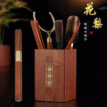 Rosewood Tea Ceremony Six Gentlemen Set Tea Spoon Tea Knife Care Pot Pen Tea Clip Kung Fu Tea Art Tea Set Accessories Rosewood Middle