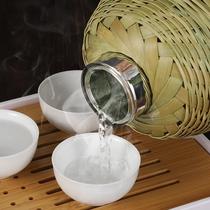 Old-fashioned handmade bamboo retro thermos bottle household thermos flask thermos kettle glass liner thermos bottle boiling water bottle kettle