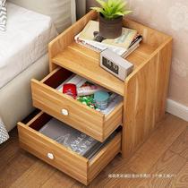Bedside table simple modern small simple household storage lockable locker shelf bedroom mini cabinet