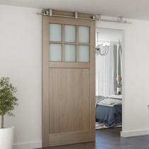 Ceiling rail indoor sliding door wooden door slide hardware hanging wheel with accessories door ceiling rail