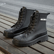 Japan imported MUJIE new rain boots womens waterproof shoes Korean style fashion non-slip rain boots plastic four seasons leisure water