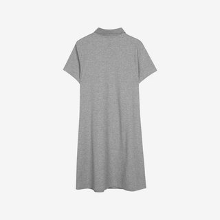 Skechers/斯凯奇正品春季新款女子简约针织短袖连衣裙