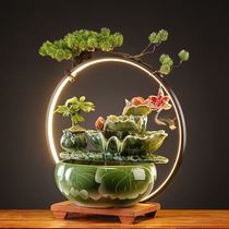 Lucky running water ornaments circulating water living room entrance hall creative home decoration office desktop opening gifts