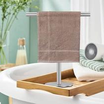 Vertical towel rack stainless steel bathroom countertop storage rack hand towel rack hotel bathroom hanging object removable rack