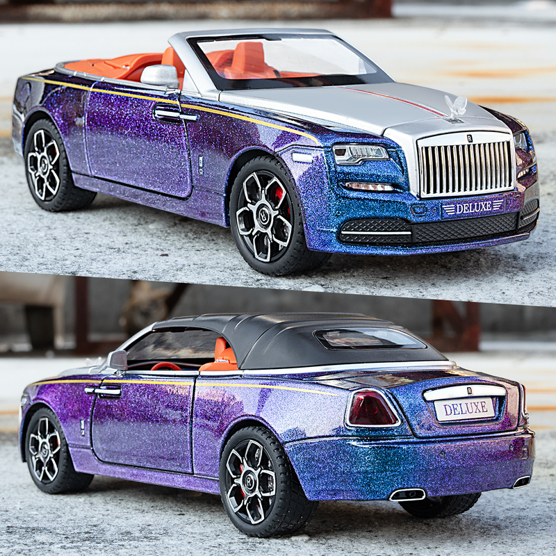 Rolls-Royce Phantom Car Model Alloy Simulation Phantom Car Model Children's Convertible Sports Car Toy Car for Boys