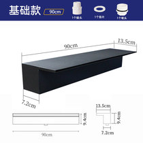 Black painted stainless steel water outlet waterfall garden courtyard water curtain wall water curtain fish pond landscaping artificial stack manufacturer