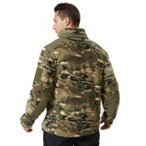 New ready-made autumn and winter mens stand-up collar fleece jacket lining outdoor sports camouflage tactical polar fleece jacket