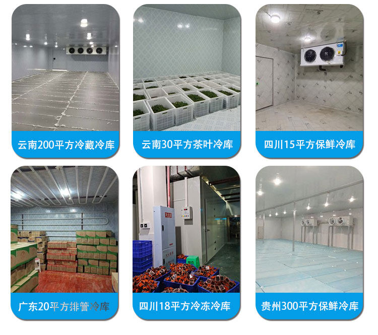 家用移动小型冷库全套设备220V制冷机组果蔬鲜花冷藏保鲜冻库定制(pic5)