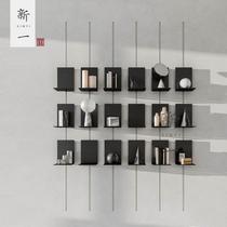 Three-dimensional storage rack wall decoration model room villa creative sofa background wall entrance restaurant wall decoration storage board