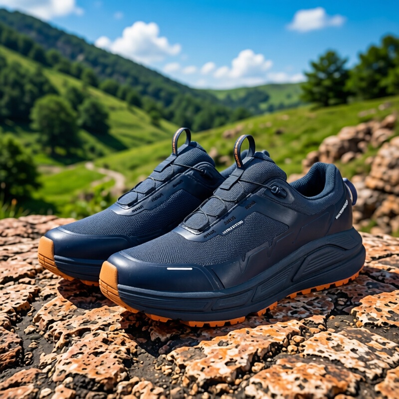 Meilu Shijia Cordura Outdoor Shoes with Large V-Soles, Hiking Shoes with Shock Absorption and Anti-Slip, Low-Top Rotating Buckle Sports Shoes Meilu Shijia Cordura Outdoor Shoes with Large V-Soles, Hiking Shoes with Shock Absorption and Anti-Slip, Low-Top Rotating Buckle Sports Shoes