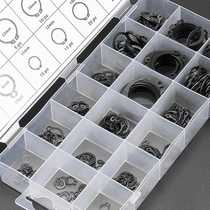 Shaft circlip stainless steel 304 shaft retaining ring shaft retainer circlip gasket shaft card external card 4-25 set