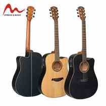 Factory direct sales electric box guitar beginner plug-in folk guitar 41-inch student spruce top acoustic guitar